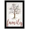 "Family Tree" by Marla Rae, Ready to Hang Framed print, White Frame