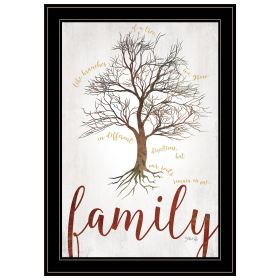 "Family Tree" by Marla Rae, Ready to Hang Framed print, White Frame