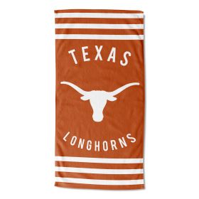 Texas OFFICIAL NCAA "Stripes" Beach Towel; 30" x 60"