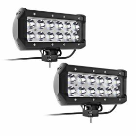 6Inch 2x 36W DOT Approved Led Light Bar Spot Beam Fog Lights Offroad Driving Work Light for UTV SUV ATV Truck 4WD Jeep