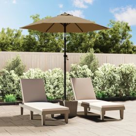 Parasol Taupe 78.7"x83.1" Aluminum