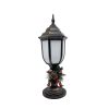 Gerson 18.7in H brushed bronze plastic lantern with fireglow LED and timer