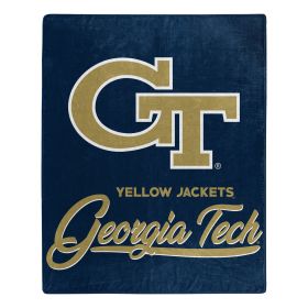 Georgia Tech OFFICIAL NCAA "Signature" Raschel Throw Blanket