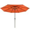 11Ft 3-Tiers Patio Umbrella Orange