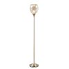 Uplight Floor Lamp with Mercury Glass Shade