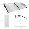 80"x 40" Outdoor Front Door Window Awning Patio Canopy Rain Cover UV Protected Eaves RT