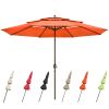 11Ft 3-Tiers Patio Umbrella Orange