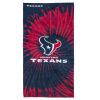 Texans OFFICIAL NFL "Psychedelic" Beach Towel; 30" x 60"