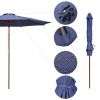 9 Ft Wooden Umbrella