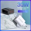 New fast charging US Standard Euro Standard Charger 3USB+ Type-C mobile phone travel charger universal adapter