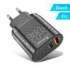 Qc3.0 Fast Charge PD Charger 18W for Apple Android USB-A + Type-c Dual Port US Standard Charging Plug