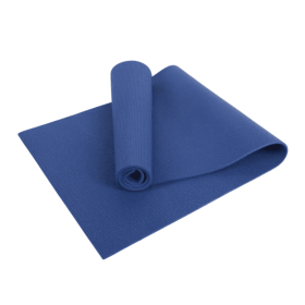 Yoga Mat with Carrying Strap for Yoga, Pilates, and Floor Exercises (Color: Blue)