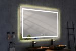 84*48 LED Lighted Bathroom Wall Mounted Mirror with High Lumen+Anti-Fog Separately Control bedroom full-length mirror bathroom led mirror hair salon m