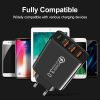 New fast charging US Standard Euro Standard Charger 3USB+ Type-C mobile phone travel charger universal adapter