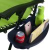 Outdoor Chaise Lounge Chair with Cup Holder