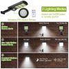 Solar Powered Wall Lights Outdoor 100LED Beads Motion Sensor Lamp IP65 Waterproof 3 Modes Sensor Light