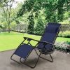 Outdoor Chaise Lounge Chair with Cup Holder