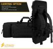 VOTAGOO Double Rifle Case Gun Bag, Safely Long-Barrel Firearm Transportation Cases Locks, All-Weather Soft Tactical Range Bag Ackpack For Shotgun Spac