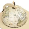 Freestanding Globe Bar Wind Stand Eucalyptus Wood Green