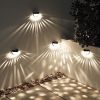 4Pcs Solar Fence Lights Outdoor Dusk To Dawn Sensor Decorative Deck Lamps IP65 Waterproof