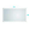 84*48 LED Lighted Bathroom Wall Mounted Mirror with High Lumen+Anti-Fog Separately Control bedroom full-length mirror bathroom led mirror hair salon m