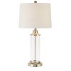 Clarity Glass Cylinder Table Lamp Set of 2